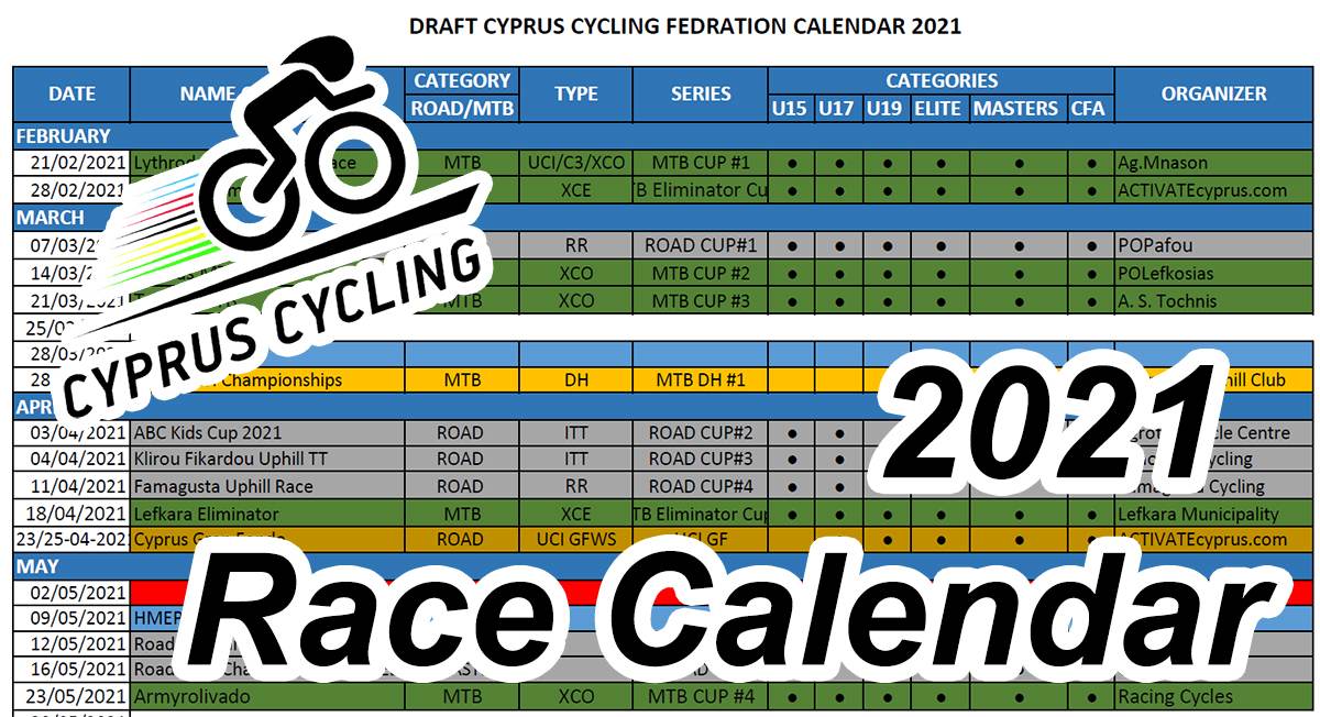 Mtb race calendar 2021 hotsell